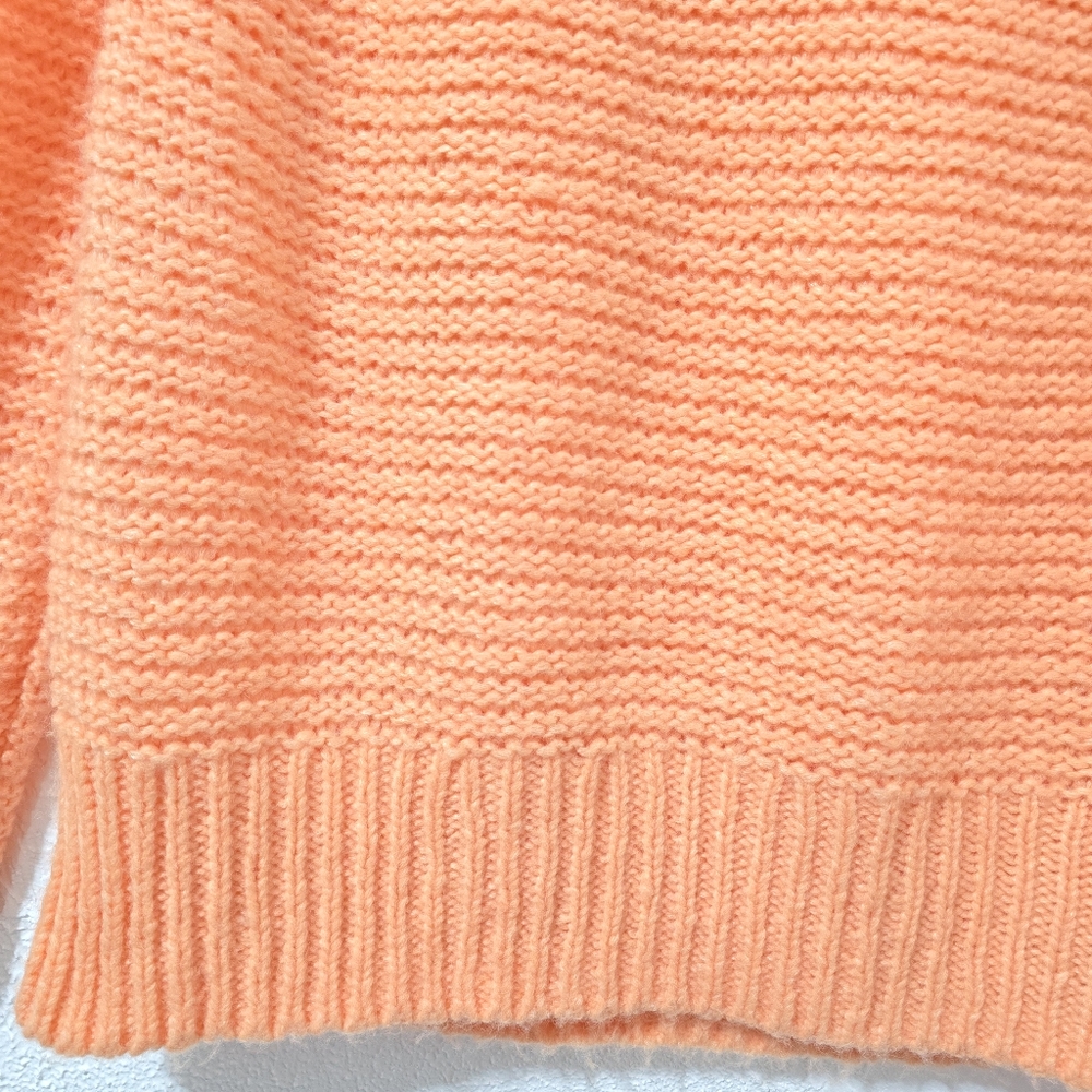 Universal Thread Neon Orange Boxy V- Neck Knit Sweater Sz S - Picture 5 of 6